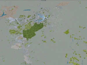 Brasilia city brazil 110 km 3D Model