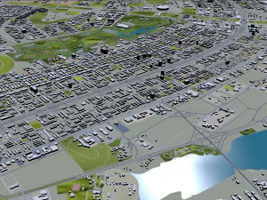 Brasilia city brazil 110 km 3D Model