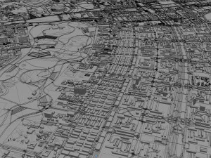 Brasilia city brazil 110 km 3D Model