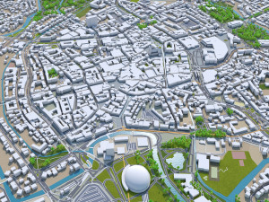 braunschweig city germany 40km Modelo 3D