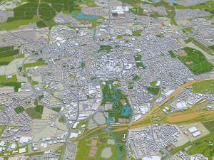 braunschweig city germany 40km Modelo 3D