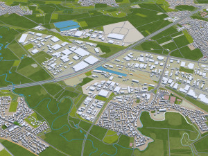 braunschweig city germany 40km Modelo 3D