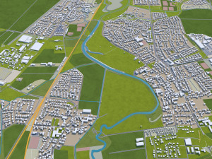 braunschweig city germany 40km Modelo 3D