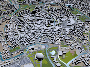 braunschweig city germany 40km Modelo 3D