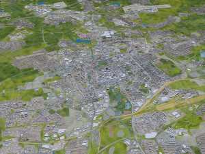 braunschweig city germany 40km Modelo 3D