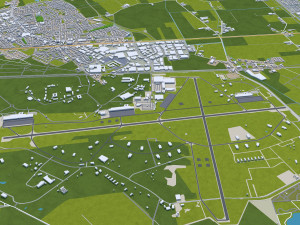 breda city netherlands 50km 3D Model