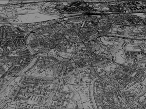 breda city netherlands 50km 3D Model