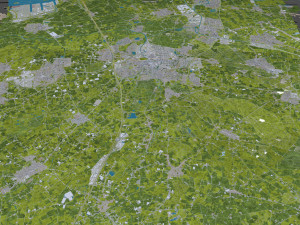 breda city netherlands 50km 3D Model