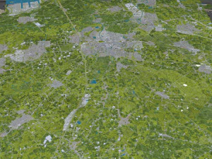 breda city netherlands 50km 3D Model