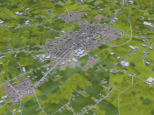 breda city netherlands 50km 3D Model