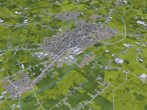 breda city netherlands 50km 3D Model