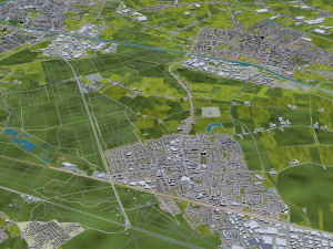 breda city netherlands 50km 3D Model
