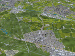 breda city netherlands 50km 3D Model