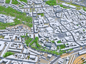 brno city czech republic 40km 3D Model