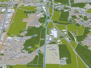 brno city czech republic 40km 3D Model