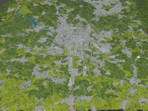 brno city czech republic 40km 3D Model