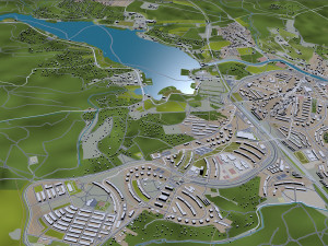 brno city czech republic 40km 3D Model