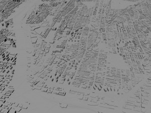 bronx city new york 30km 3D Model