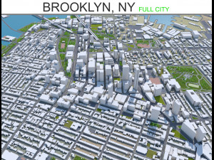 brooklyn city new york 60km 3D Model