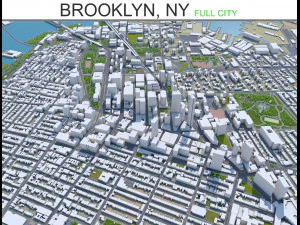 brooklyn şehri new york 60km 3D Model