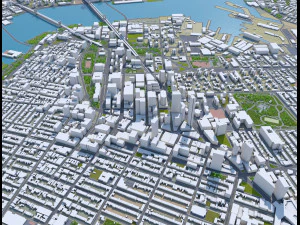 brooklyn city new york 60km 3D Model