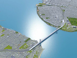brooklyn city new york 60km 3D Model