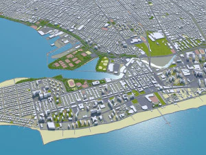 brooklyn city new york 60km 3D Model