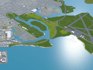 brooklyn city new york 60km 3D Model