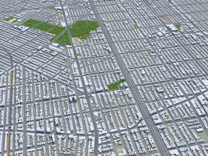brooklyn city new york 60km 3D Model