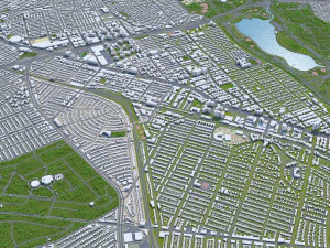 brooklyn city new york 60km 3D Model