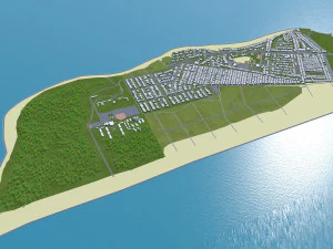 brooklyn city new york 60km 3D Model