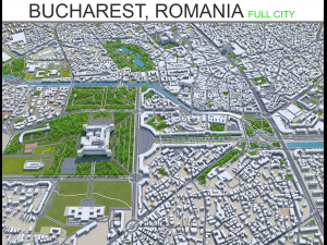 bucharest city romania 40km 3D Model