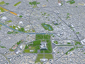 bucharest city romania 40km 3D Model