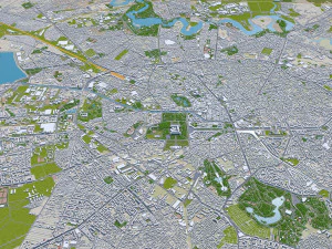 bucharest city romania 40km 3D Model