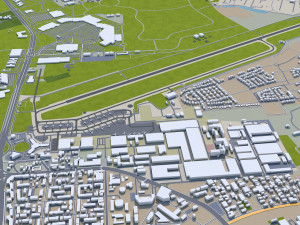 bucharest city romania 40km Modèle 3D
