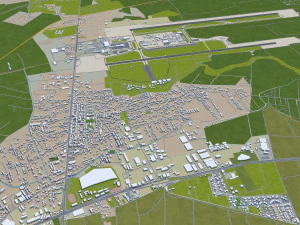 bucharest city romania 40km 3D Model