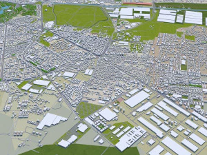 bucharest city romania 40km 3D Model