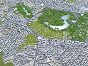 bucharest city romania 40km Modèle 3D