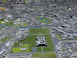 bucharest city romania 40km Modèle 3D