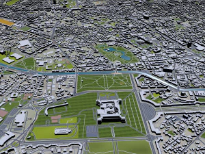bucharest city romania 40km 3D Model