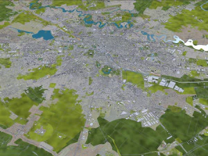 bucharest city romania 40km 3D Model