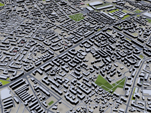 bucharest city romania 40km Modèle 3D