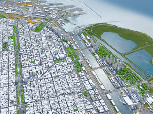 Greater Buenos city aires 100km Modèle 3D