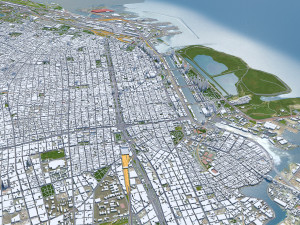 Greater Buenos city aires 100km Modèle 3D