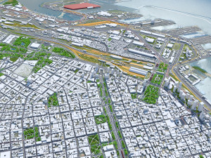 Greater Buenos city aires 100km Modèle 3D