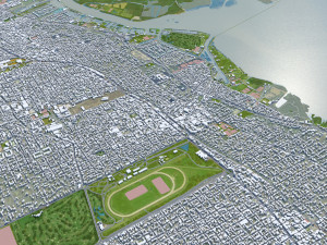 Greater Buenos city aires 100km Modèle 3D