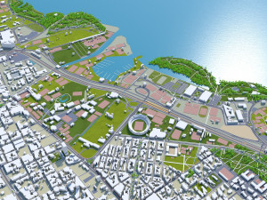 Greater Buenos city aires 100km Modèle 3D