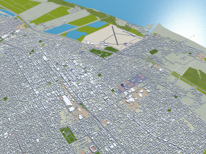 Greater Buenos city aires 100km Modèle 3D