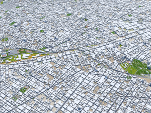 Greater Buenos city aires 100km Modèle 3D
