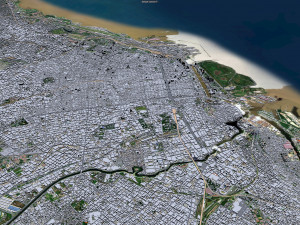 Greater Buenos city aires 100km Modèle 3D